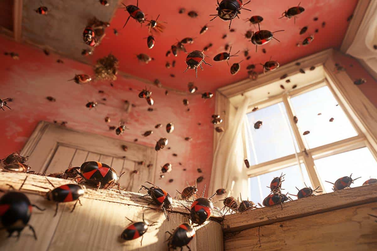 invasion colonie de coccinelles