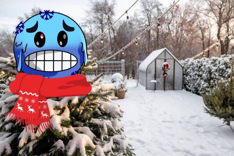 serre chaude en hiver