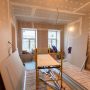 material for repairs in an apartment is under construction, remodeling, rebuilding and renovation. making walls from gypsum plasterboard or drywall.