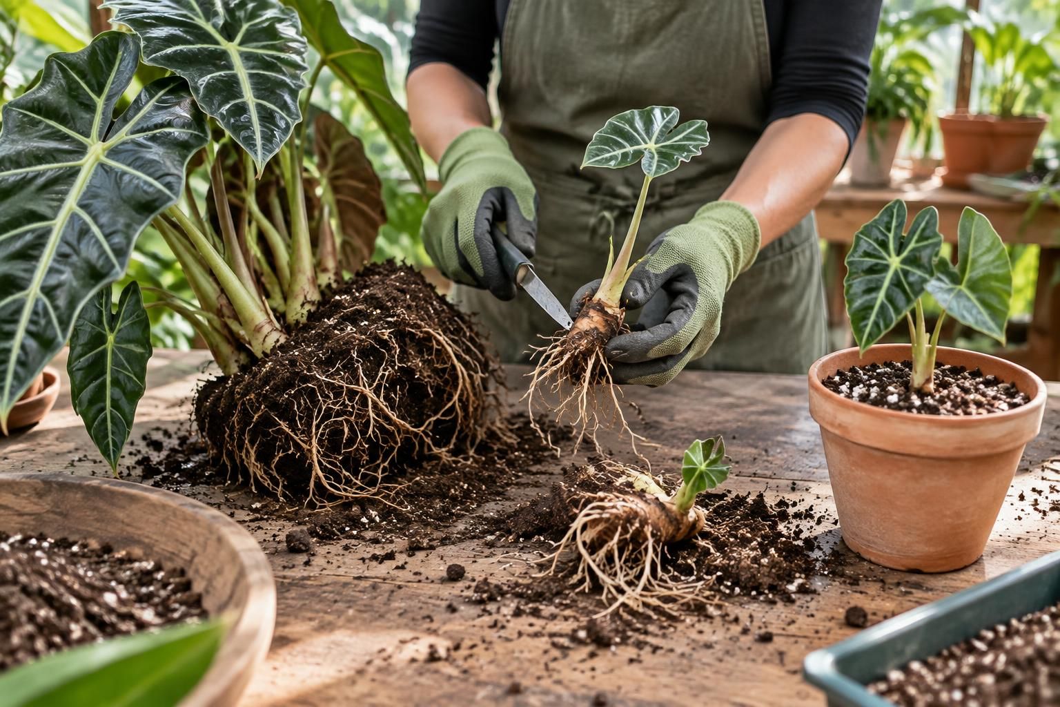 découvrez comment multiplier un alocasia par division des rhizomes : les étapes, le bon moment et les conseils pour favoriser la reprise.
